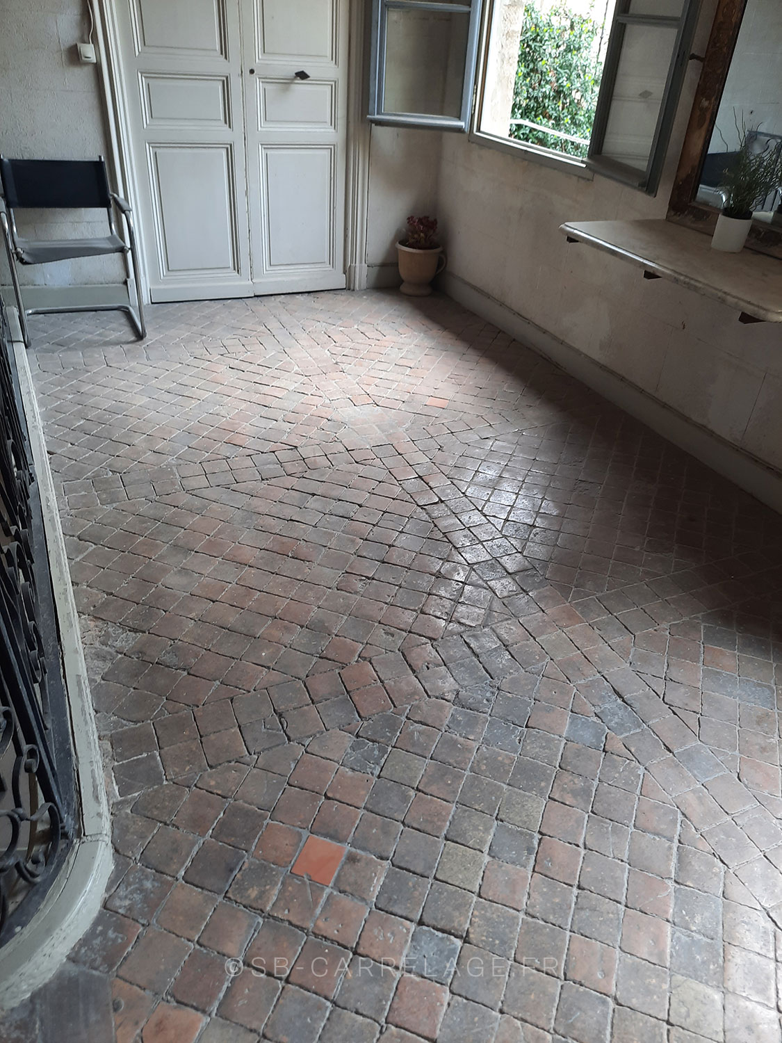 SB CARRELAGE intérieur pavé grès ancien